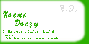 noemi doczy business card